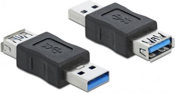 DeLOCK 66497 adapter til kabler USB 3.0 Sort