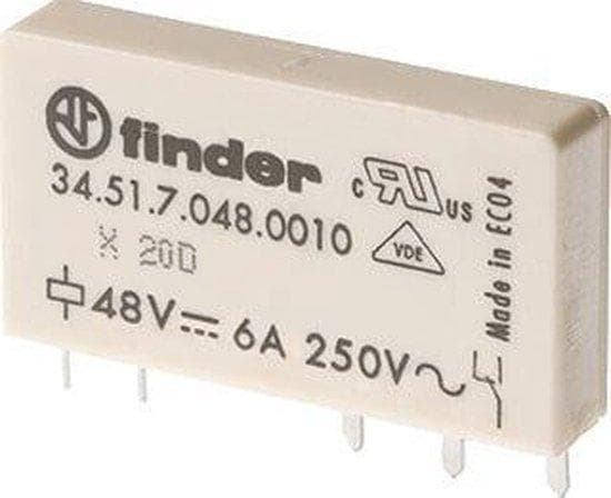 PCB relæ 12 V/DC 6 A 1 skiftekontakt 34.51.7.012.0010 1 stk. 34.51.7.012 (345170120010)
