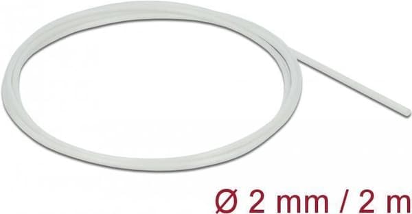 DeLOCK Fiberglass Sleeving - fleksibel kabellinje - 2,0m - hvid (18900)