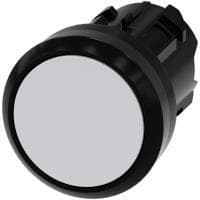 Siemens trykknapaktuator flad, frontring plast hvid SIRIUS ACT 3SU1000-0AB60-0AA0 1 stk (3SU1000-0AB60-0AA0)