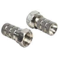 DeLOCK - F-stik- til kabler med 5 mm diameter (65615)