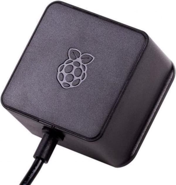 Raspberry Pi 4 / 400 strømforsyning - EU-stik - USB-C - 5.1V - 3A - sort