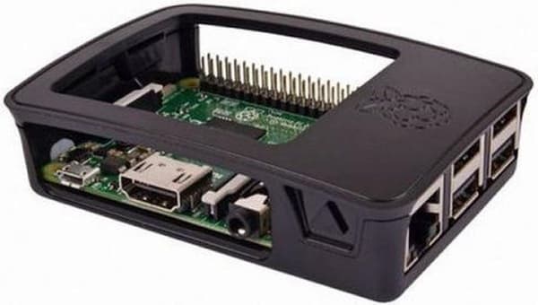 Officiellt fodral för Raspberry Pi 3B+/3/2/Black