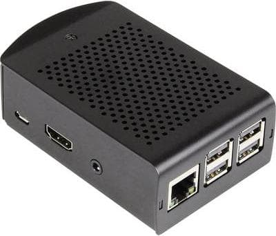Joy-it Raspberry Pi® -kotelo Musta rb-alucase+06 Raspberry Pi® 3 B, Raspberry Pi® 2 B, Raspberry Pi® 3 B+, Raspberry Pi® B+ (rb-alucase+06)