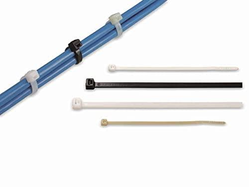 HellermannTyton 111-03008 Johdinsiteet polyamidi sininen pakkaus 100 (15 cm, 3,5 mm, 1,2 mm, 100)