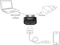 Miniatyrbillede 2 af 4: Delock-mobiltelefonadapter [1x HDMI-stik - 1x USB-A 2.0-stik]