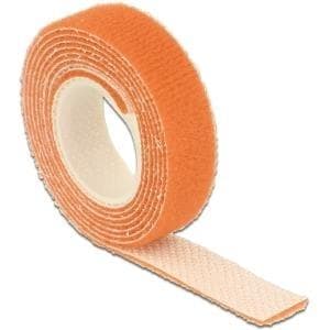 DeLOCK - Velcrolukning - 1,0m - orange (18741)