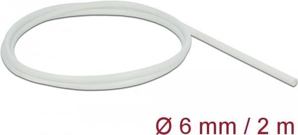 DeLOCK Fiberglass Sleeving - fleksibel kabellinje - 2,0m - hvid (18928)