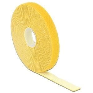 DeLOCK - Velcro - 5,0 m - Gul (18735)