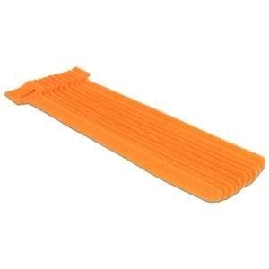 Delock 18696 Velcro kabelbindere L 200 mm x B 12 mm 10 stk orange