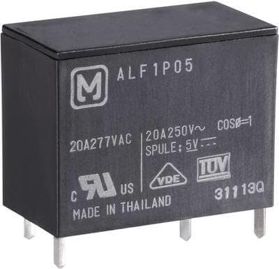 Panasonic printrelæ 5 V/DC 25 A 1 NO kontakt ALF1P05 1 stk (ALF1P05)