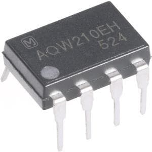 Panasonic PhotoMOS relæ AQW_EH Series AQW212EH Pol 8 Pin 2 NO 60V DC/AC 500mA (AQW212EH)