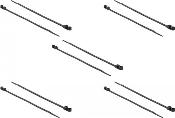 DeLOCK buntband med fästögla - buntband - 20 cm - svart (pack med 10) (18950)