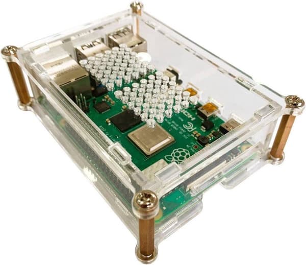 Raspberry Pi 4B Acrylgeh?använd schraubbar
