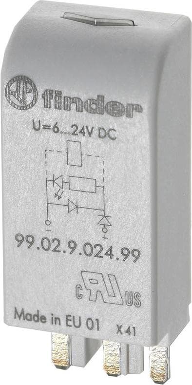 Finder plug-in modul med diode 28...60 VDC (99.02.9.060.99)