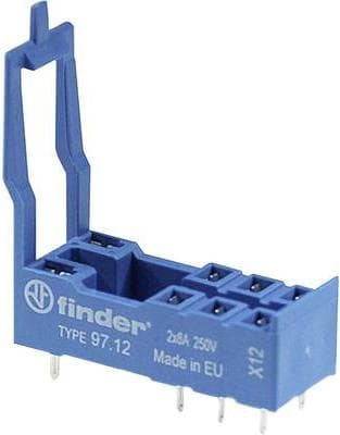 Finder relæfatning 1 stk 97,12 46,52 (L x B x H) 33 x 12,4 x 38,6 mm (9712)