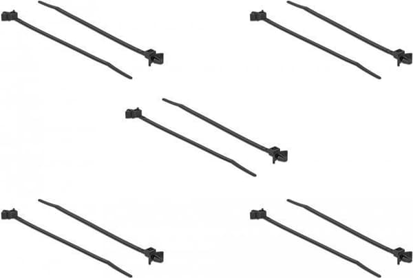 Delock kabelbindere med ekspansionsanker L 140 x B 4 mm sort 10 stk (18893)