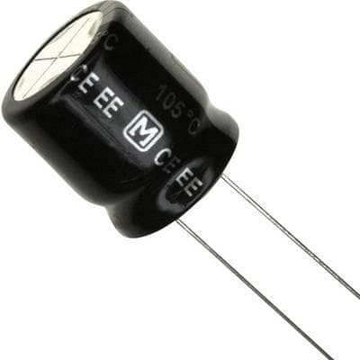 Panasonic elektrolytisk kondensator radialt ledningsført 7,5 mm 150 µF 250 V 20% (Ø x L) 18 mm x 7,3 mm EEU-EE2E151 1 stk (EEU-EE2E151)