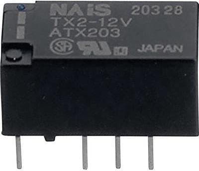 Panasonic TX212 Print Print relæ 12 V/DC 2 A 2 skiftekontakter 1 stk (TX212 Print)