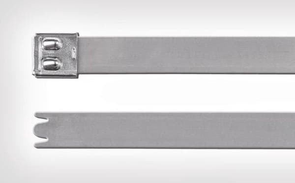 HellermannTyton 111-01308 MBT33XHD-SS316-ML Buntband Silver Med kulförslutning, UV-stabil 1 st.