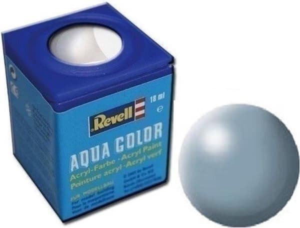 Revell Aqua #374 Grå - Satin - RAL7001 - Akryl - 18 ml malingskrukke