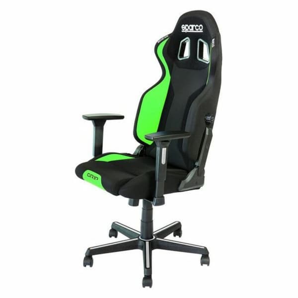 Gaming-stol Sparco S00989NRVF Grip 150º Sort/Grøn