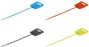 shiverpeaks BASIC-S nippusiteet etikettikentällä 4,8 x 250 mm, euroreikä ja etikettikenttä, musta, - 1 kpl (BS81980-S)