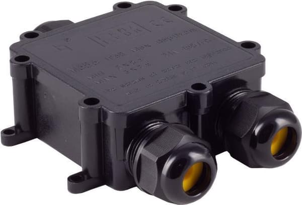 S/CONN maximal anslutningsbox för nätverkskabel för utomhusbruk, IP68, stor, 1x2 (08-01052)