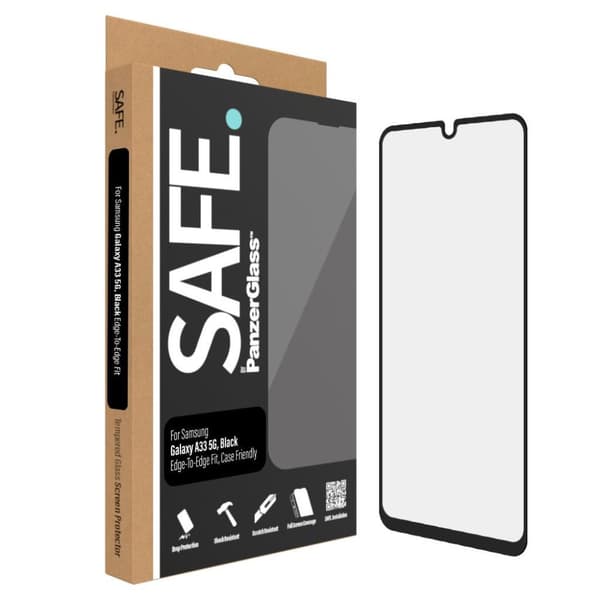 PanzerGlass SIKKER. by ™ Skærmbeskytter Samsung Galaxy A33 5G - Samsung - Samsung - Galaxy A33 5G - Ridsefast - Stødsikker - Gennemsigtig - 1 stk (SAF