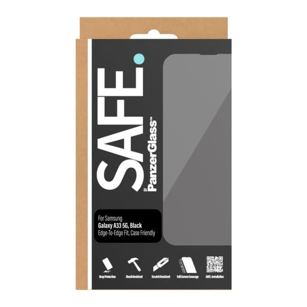 PanzerGlass SIKKER. by ™ Skærmbeskytter Samsung Galaxy A33 5G - Samsung - Samsung - Galaxy A33 5G - Ridsefast - Stødsikker - Gennemsigtig - 1 stk (SAF