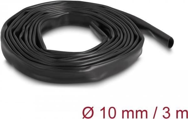 Delock PVC eristysputki 3 mx 10 mm musta (19009)