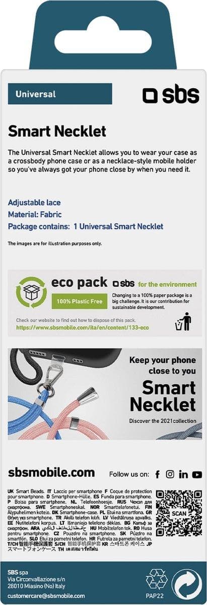 SBS Lanyard Phone Grip - Blå