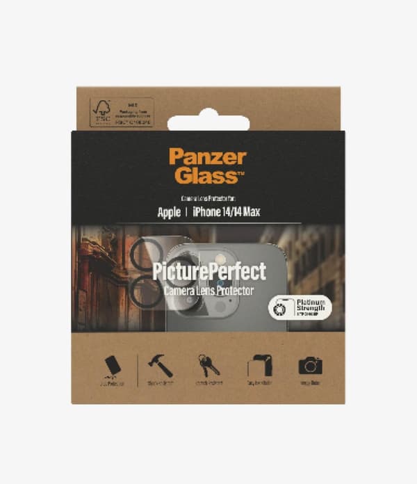 PanzerGlass Apple iPhone 14 / 14 Plus kameralinsebeskytterglas