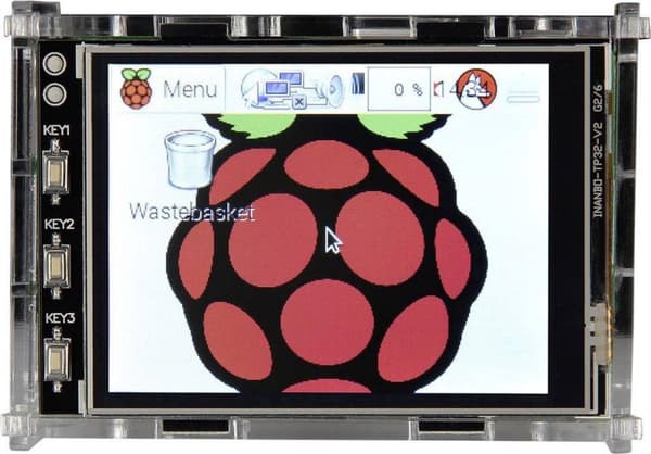 Joy-it 3.2TC Displayhus Velegnet til serier: Raspberry Pi Akrylglas klar
