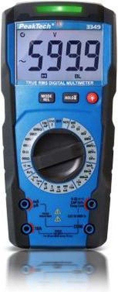 Peaktech 3349 - multimeter - 600V/10A - AC/DC - CAT III 600V