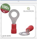 Miniatyrbillede 5 af 5: Quadrios 22C443 Ringterminal Tværsnit (maks.): 1,5 mm² Huldiameter: 6,5 mm Delvis isoleret Rød 1 Sæt