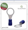 Miniatyrbillede 5 af 5: Quadrios 22C450 Ringterminal Tværsnit (maks.): 2,5 mm² Huldiameter: 10,5 mm Delvis isoleret Blå 1 sæt(er)