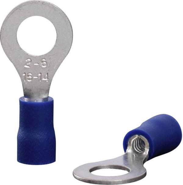 Quadrios 22C448 Ringkabelsko Tværsnit (maks.): 2,5 mm² Huldiameter: 6,5 mm Delvis isoleret Blå 1 sæt(er)