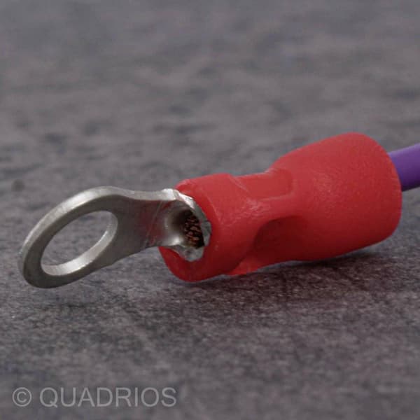 Quadrios 22C452 rengaskaapelikenkä Poikkipinta (max.): 4,0 mm² Reiän halkaisija: 5,3 mm Osittain eristetty Musta 1 sarja