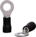 Miniatyrbillede 1 af 5: Quadrios 22C453 Ringterminal Tværsnit (maks.): 4,0 mm² Huldiameter: 6,5 mm Delvis isoleret Sort 1 sæt(er)