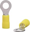 Miniatyrbillede 1 af 5: Quadrios 22C458 Ringterminal Tværsnit (maks.): 6,0 mm² Huldiameter: 6,5 mm Delvis isoleret Gul 1 sæt(er)