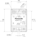 Pikkukuva 3 / 3: Panasonic Semiconductor rele AQA411VL 25 A Kytkentäjännite (max.): 250 V AC Kytkentä ylikuormitukseen 1 kpl