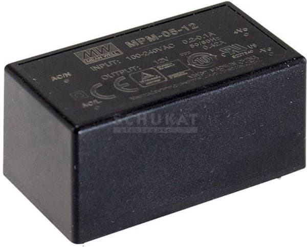 Mean Well MPM-05-24 AC/DC print strømforsyning 24 V DC 0,23 A 5,1 W