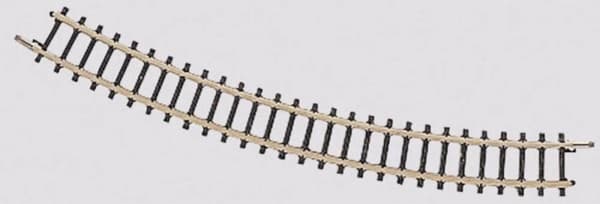 8521 Z Märklin miniklubbane Buet bane 30° 195 mm 10 stk. Sort, Gul