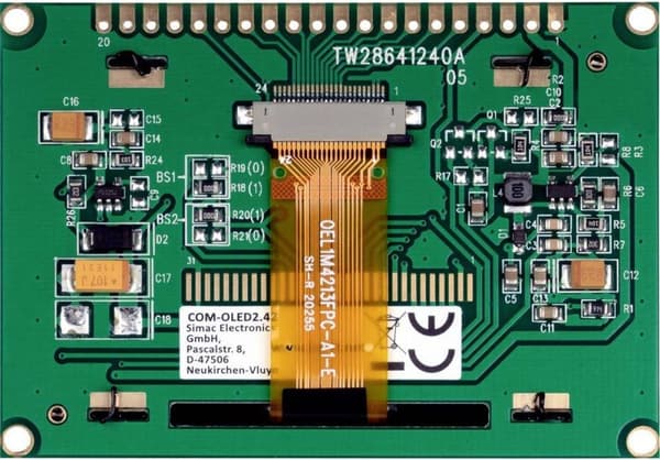 Joy-it Displaymodul 6,1 cm (2,42 tommer) 128 x 64 Pixel