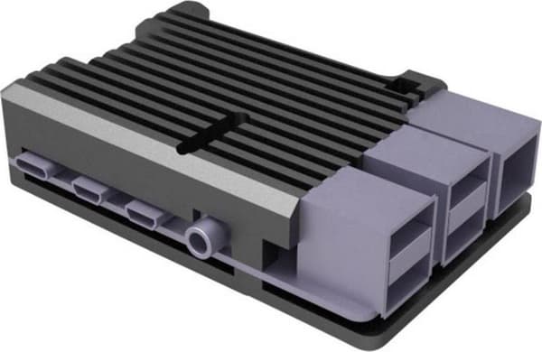 Joy-it ARMOR Fodral BLOCK SBC-hus Passar serier: Raspberry Pi Inkl. passiv kylare Svart