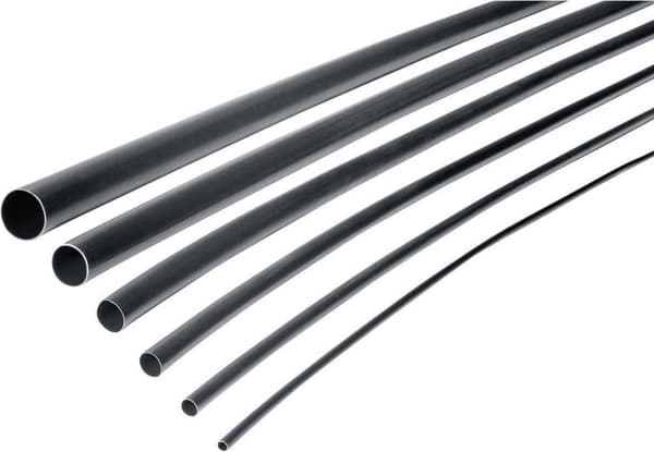 HellermannTyton 315-13000 Krympslang med lim Svart 3 mm 1 mm Krympförhållande:3:1 1 m