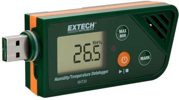 Extech RHT30 - usb datalogger - temperatur - luftfuktighet - -30 till +70 °C - 0,1 till 99,9 % Hrel