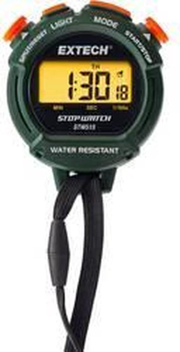 Extech STW515 - stoppur - klocka - display bakgrundsbelysning - kalender