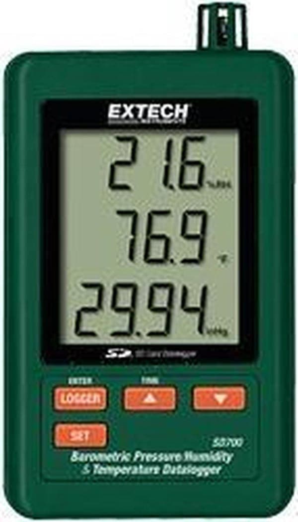 Extech SD700 Multi datalogger - temperatur - 0 til +50 °C - lufttryk - 10 til 1100 hPa - luftfugtighed - 10 til 90 % Hrel